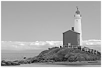 Oldest lightouse on the Canadian West Coast. Victoria, British Columbia, Canada (black and white)