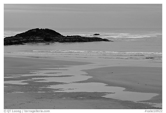 Dusk, Long Beach. Pacific Rim National Park, Vancouver Island, British Columbia, Canada