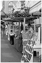 Street art fair, Bastion Square. Victoria, British Columbia, Canada ( black and white)