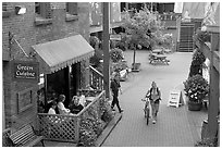 Market Square. Victoria, British Columbia, Canada ( black and white)