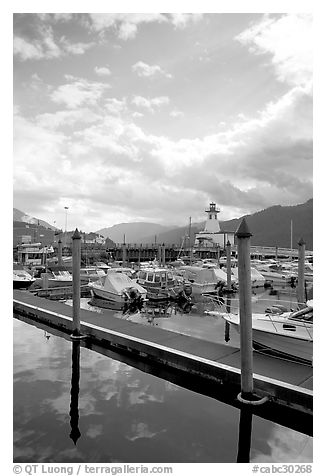 Harbour on Alberni Inlet, Port Alberni. Vancouver Island, British Columbia, Canada