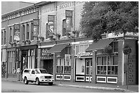 Storefronts near Market Square. Victoria, British Columbia, Canada (black and white)