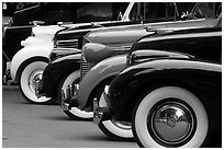 Classic car show. Vancouver, British Columbia, Canada ( black and white)