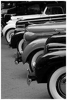 Classic car show. Vancouver, British Columbia, Canada (black and white)