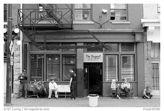 AA meeting room that offers soup and coffee in the mornings, Gastown. Vancouver, British Columbia, Canada