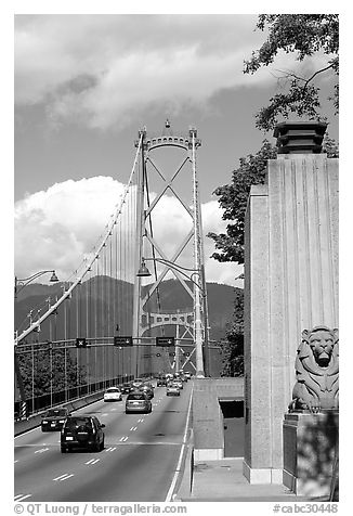 Lions Gate suspension bridge. Vancouver, British Columbia, Canada