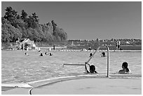 Swimming pool, Stanley Park. Vancouver, British Columbia, Canada (black and white)