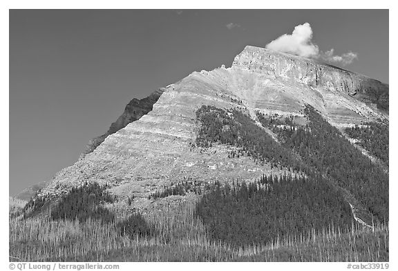 Peak near Vermillion Pass. Kootenay National Park, Canadian Rockies, British Columbia, Canada