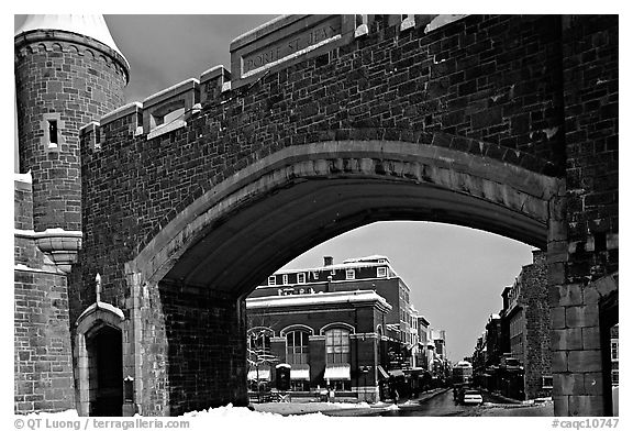 Old city gate. Quebec, Canada