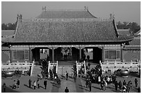 Heavenly Purity Gate, Forbidden City. Beijing, China (black and white)