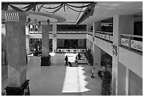 Hotel lobby. Beijing, China ( black and white)