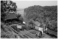 Cultures on Wuyou Hill. Leshan, Sichuan, China (black and white)
