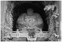 Statue. Leshan, Sichuan, China ( black and white)