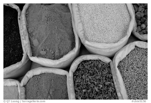 Spices for sale at the market.