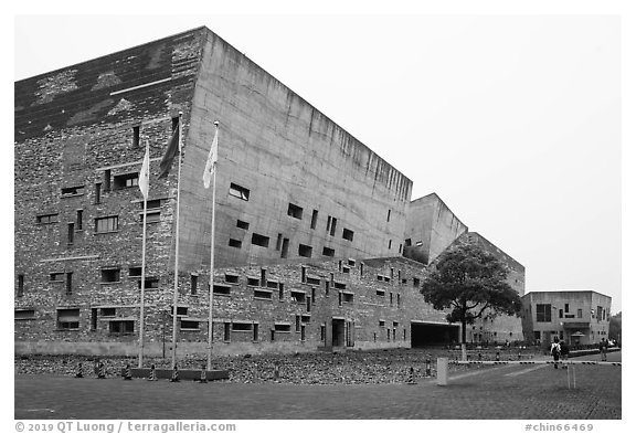 Ningbo Historic Museum, Ningbo.  (black and white)