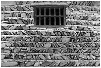 Wall detail. Hongcun Village, Anhui, China ( black and white)