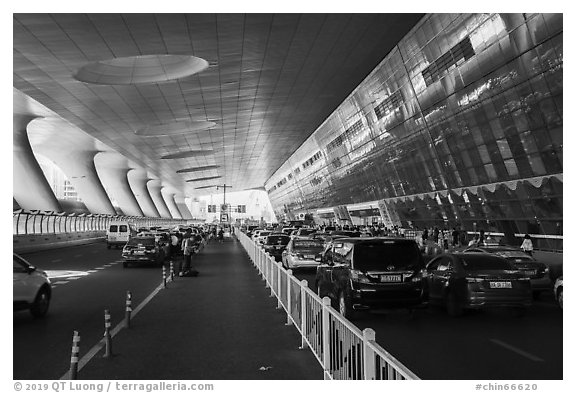 Railway station. Hangzhou, China (black and white)