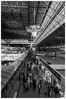 Terminal 2, Taiwan Taoyuan International Airport. Taiwan ( black and white)