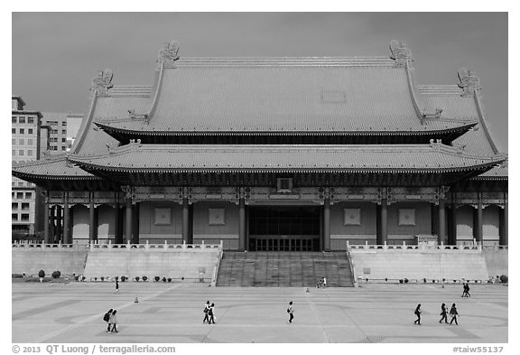 National Concert Hall. Taipei, Taiwan (black and white)