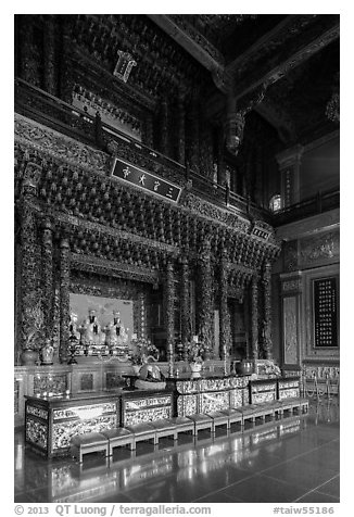 Inside main room, Guandu Temple. Taipei, Taiwan