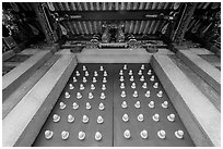 Looking up door of Yi Gate, Confuscius Temple. Taipei, Taiwan (black and white)