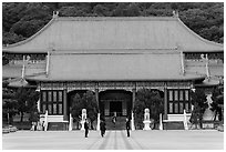 Main shrine, Martyrs Shrine. Taipei, Taiwan ( black and white)