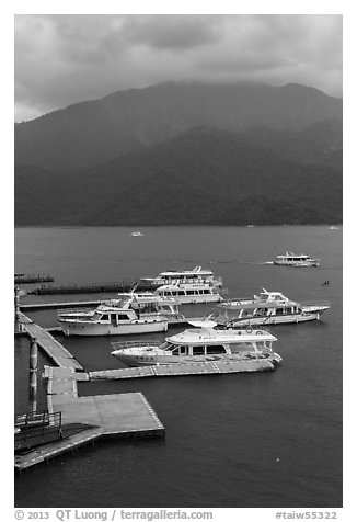 Tour boats. Sun Moon Lake, Taiwan