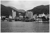 Itashao Village. Sun Moon Lake, Taiwan ( black and white)