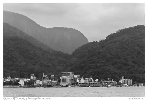 Itashao Village and mountains. Sun Moon Lake, Taiwan