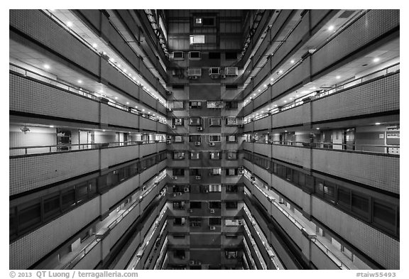 Inside of high rise building. Taipei, Taiwan