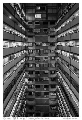 Atrium of high rise building. Taipei, Taiwan