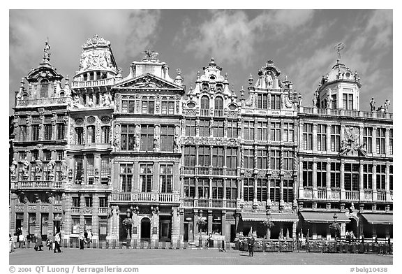 Baroque Guild houses, Grand Place. Brussels, Belgium