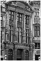 Brewers' guidhall. Brussels, Belgium (black and white)