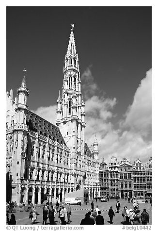 Grand Place and town hall. Brussels, Belgium