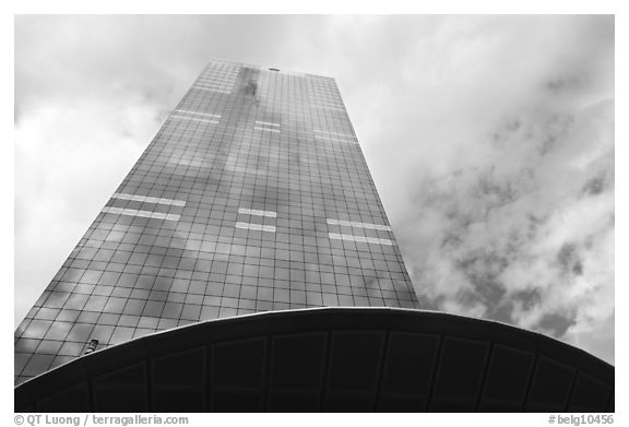 Tour du Midi. Brussels, Belgium (black and white)