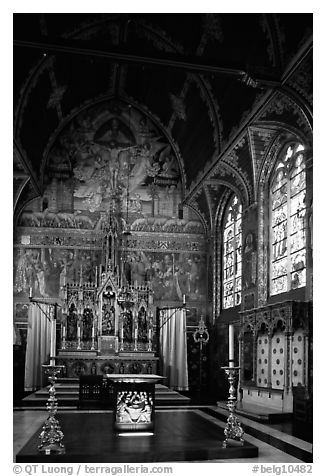 Upper Chapel of the Heilig-Bloedbasiliek (Basilica of Holy Blood). Bruges, Belgium