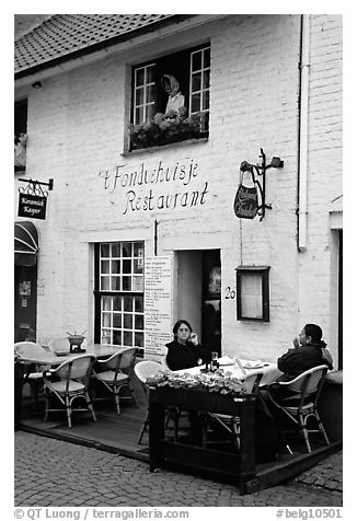 Restaurant. Bruges, Belgium