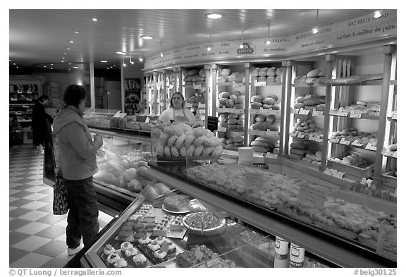 Bakery. Bruges, Belgium (black and white)