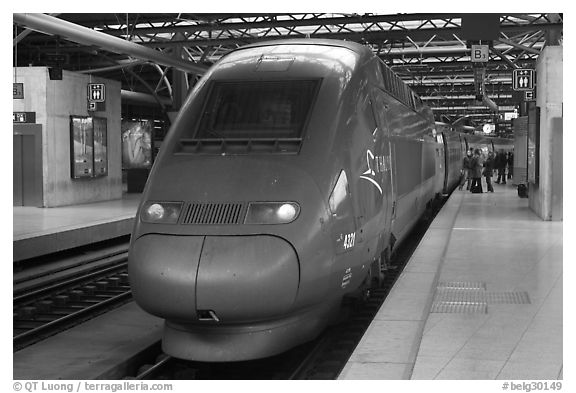 High speed train. Brussels, Belgium