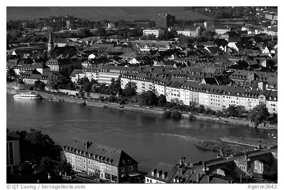 The Main River. Wurzburg, Bavaria, Germany