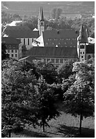 View from Festung Marienberg (citadel). Wurzburg, Bavaria, Germany ( black and white)