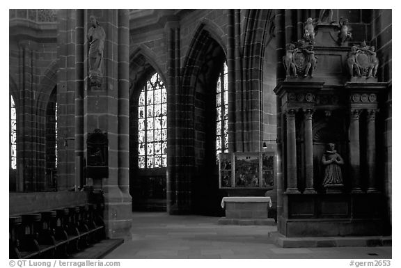 Interior of Sankt Lozenz Kirche. Nurnberg, Bavaria, Germany