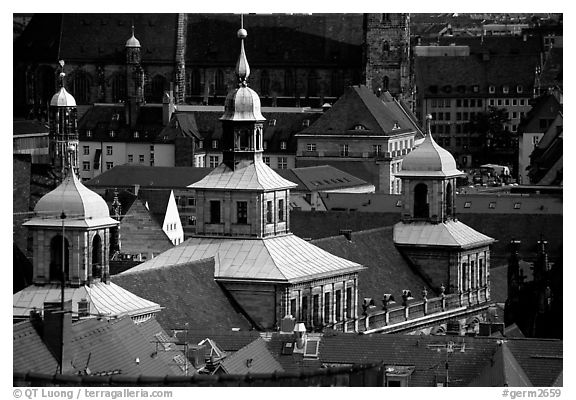 Rathaus (city hall). Nurnberg, Bavaria, Germany (black and white)