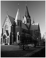 Cathedral. Gotaland, Sweden (black and white)