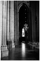 Inside the Cathedral of Uppsala. Uppland, Sweden (black and white)