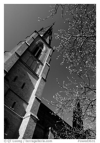 Cathedral in French gothic style, Uppsala. Uppland, Sweden