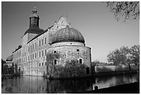 Renaissance castle Vadstena slott. Gotaland, Sweden (black and white)
