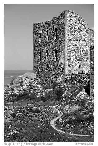 Ruins of the 16th century castle Brahehus near Granna. Gotaland, Sweden