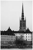 Riddarholmskyrkan. Stockholm, Sweden (black and white)