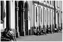 City hall, Orebro. Central Sweden ( black and white)